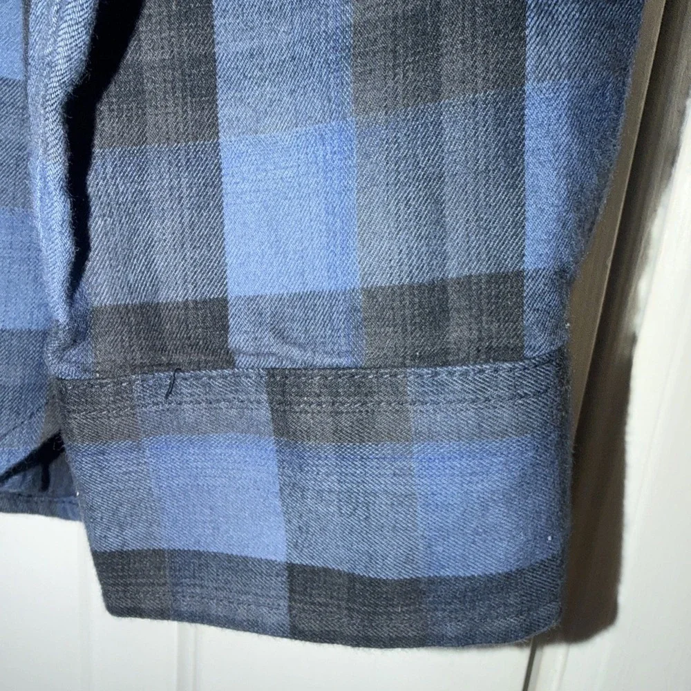 True Religion Shirt‎ Mens XL Plaid Button Up Long Sleeve Embroidered Slim